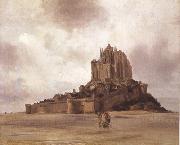 Theodore Gudin Mont-Saint-Michel (mk22) oil on canvas